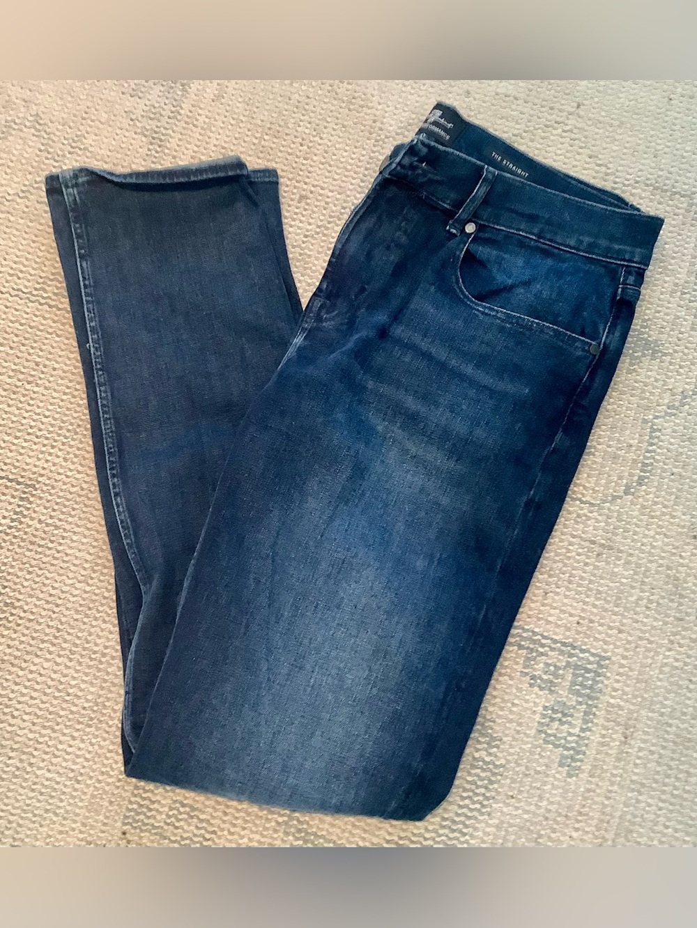 7 For All Mankind Jeans The Straight Dark Blue Denim - Men’s 33x32 EUC